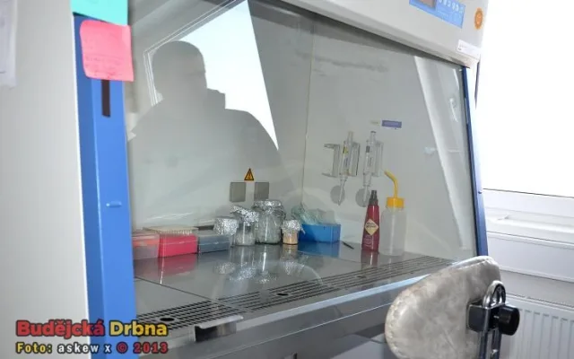 V jedné z laboratoří JVTP