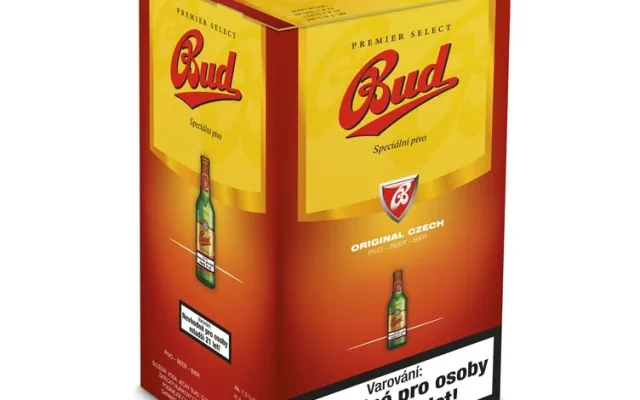 Nové dárkové balení čtyř lahví BUD Premier Select
