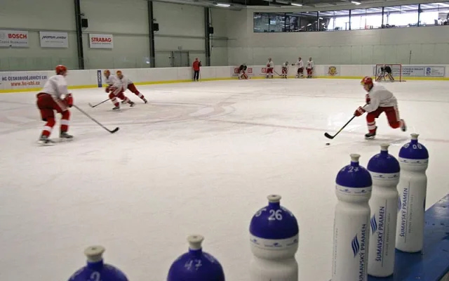 Letní příprava HC Mountfield v Hokejovém centru Pouzar