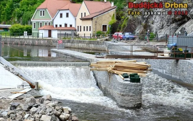 Rekonstrukce jezu Jelení lávka Český Krumlov