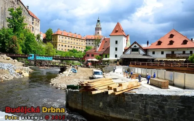 Rekonstrukce jezu Jelení lávka Český Krumlov