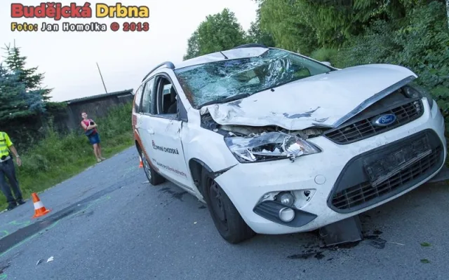 Srážka osobního automobilu s koněm v Šindlových Dvorech
