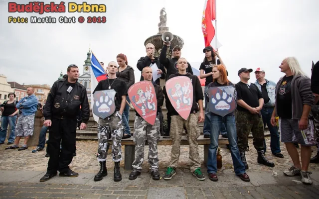 Protest kvůli problémům v soužití s Romy