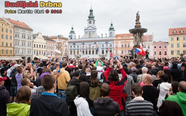 Protest na náměstí Přemysla Otakara II.