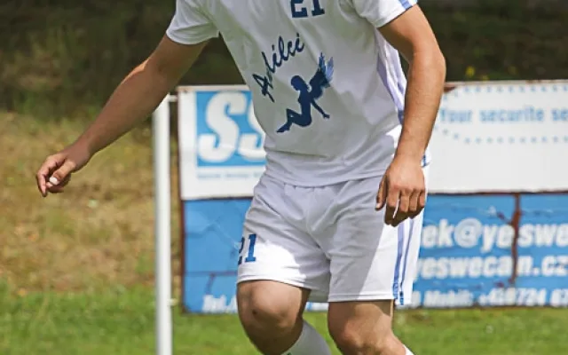 Jakub Kovář při svém rozlučkovém turnaji v malém fotbale