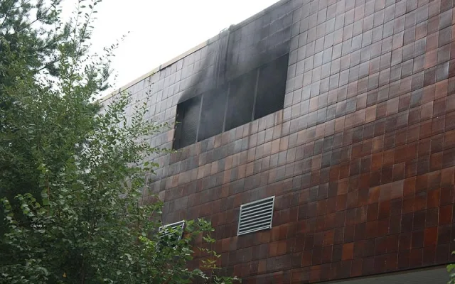 Požár výrobny lahůdek v Týně nad Vltavou