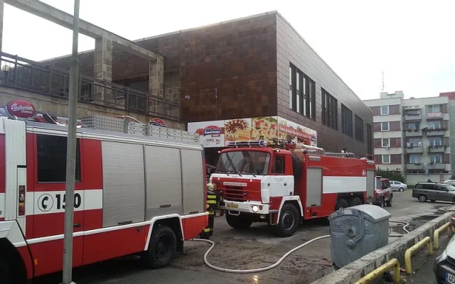 Požár výrobny lahůdek v Týně nad Vltavou