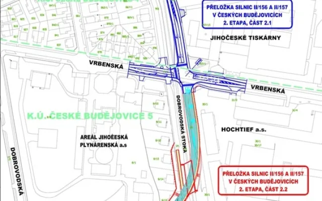 Druhá etapa výstavby Zanádražní komunikace