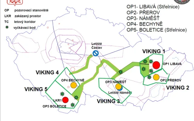 Vzdušný prostor České republiky při cvičení Ramstein Rover 2013