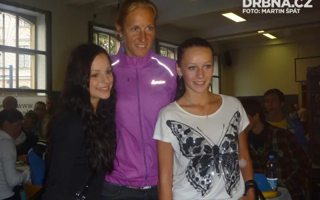 Mirka Knapková ochotně pózovala i před fotoaparáty