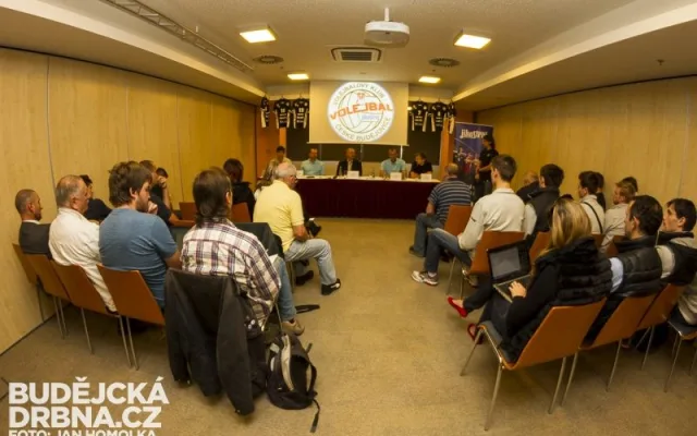 Tisková konference VK Jihostroj České Budějovice před začátkem sezony 2013/2014