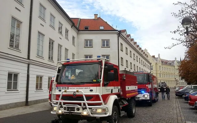 Požár opony v Jihočeském divadle