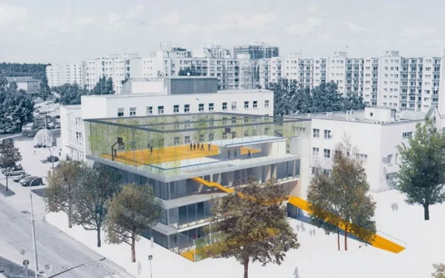 Vizualizace Komunitního centra Máj