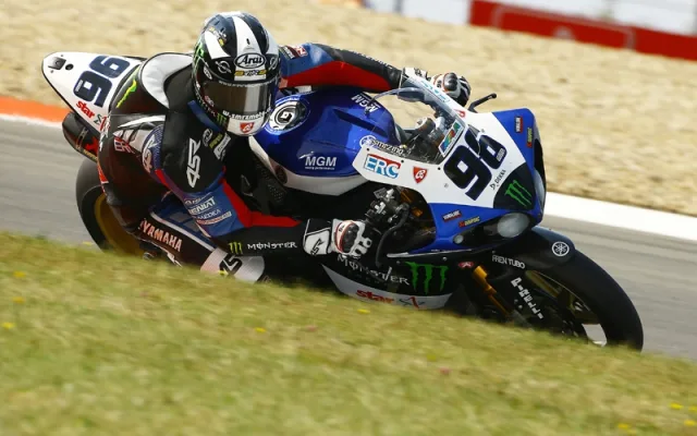 Matěj Smrž při závodě MS Superbiků na německém okruhu Nürburgring