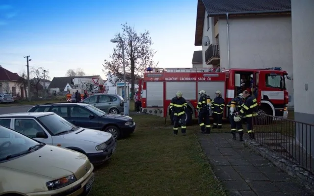 Požár sklepa v Lipí