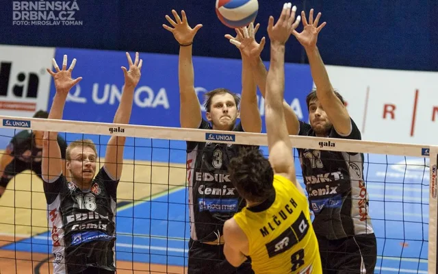 Volejbal Brno - VK Jihostroj České Budějovice 1:3