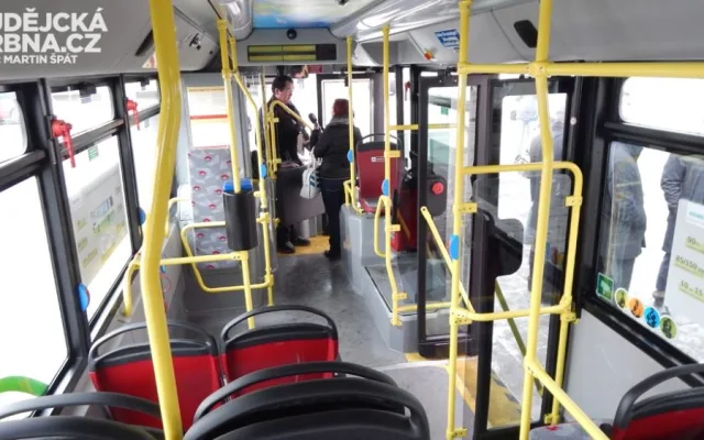 Elektrický autobus Siemens-Rampini na testovací jízdě v Budějcích