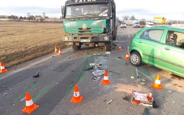 Srážka Chevroletu Matiz a Fiatu Scudo u Plané