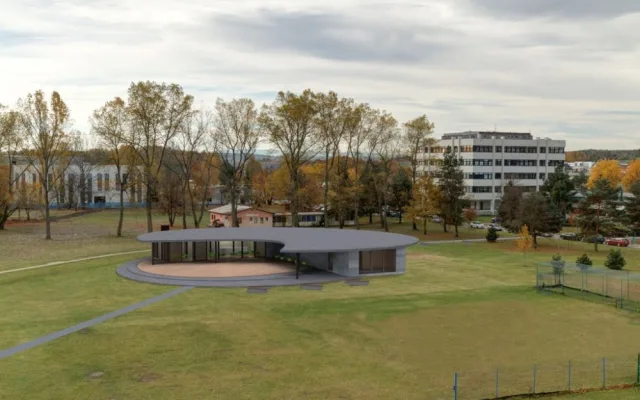 Vizualizace studentského klubu v kampusu Jihočeské univerzity