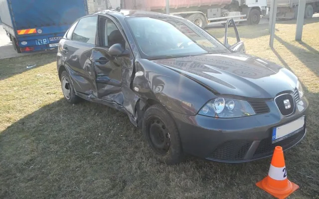 Havarovaný Seat Ibiza