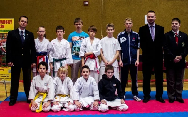První kolo Krajské ligy pro děti i dospělé v karate v Borovanech