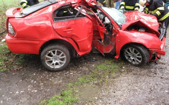 Tragická nehoda Škody Octavia u Blanska na Kaplicku