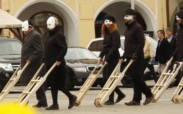 Velikonoční hrkání v Budějcích