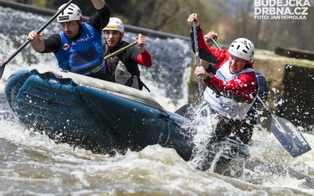 Český pohár v raftingu na řece Vltavě u Vyššího Brodu