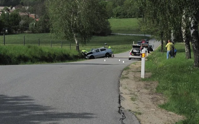 Tragická dopravní nehoda u Studené na Jindřichohradecku