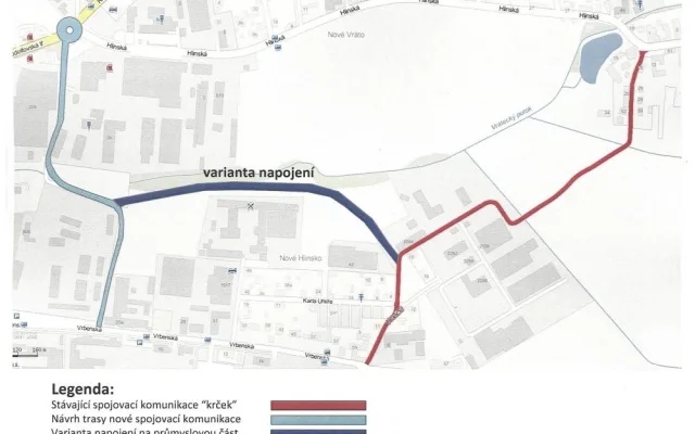 Varianta napojení průmyslové zóny