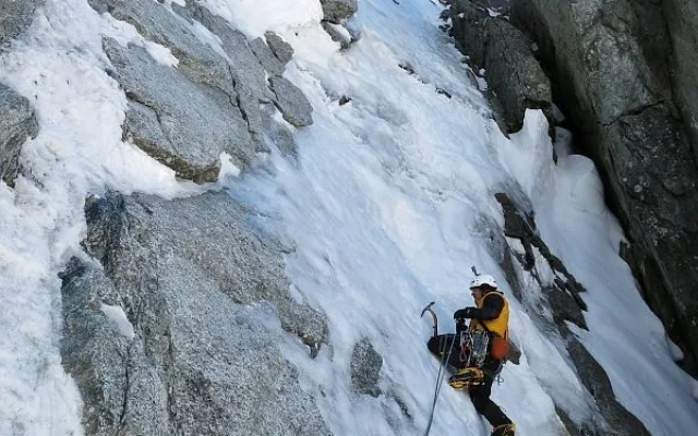 David Kovařík při tréninku ve francouzském Chamonix