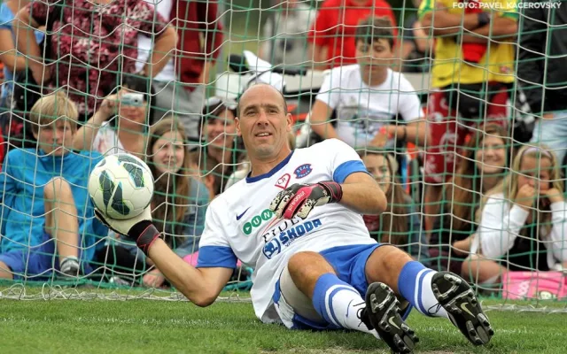 Jan Koller jako gólman