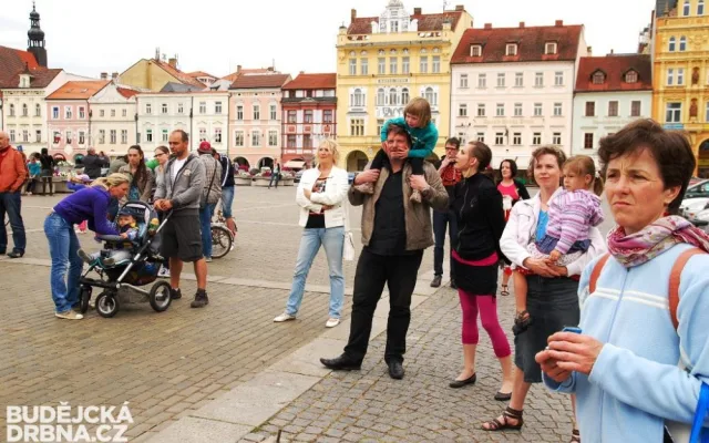 Na náměstí Přemysla Otakara II. se sešlo nejvíce lidí