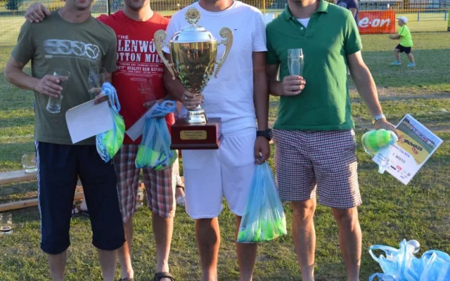 Vítězové zleva Tomáš Lamáček, Miroslav Strouha, Petr Králík, David Fyrbach