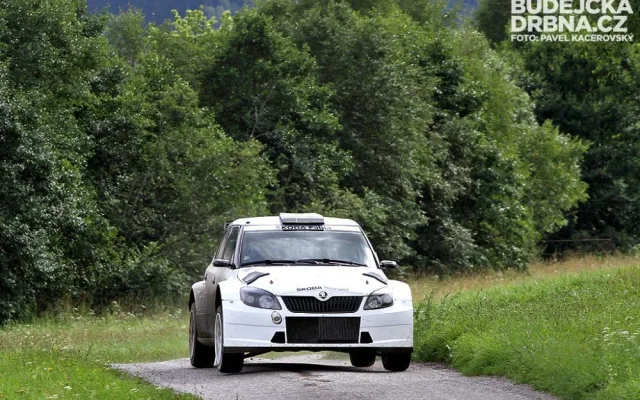 Testování továrního týmu Škoda Motorsport na tratích Rallye Český Krumlov