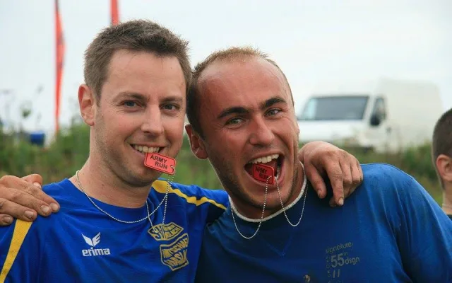 Michal Flöring s Karlem Králem (zleva) v cíli