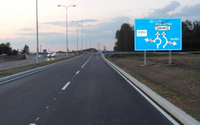 Turbo okružní křižovatka v Českých Budějovicích