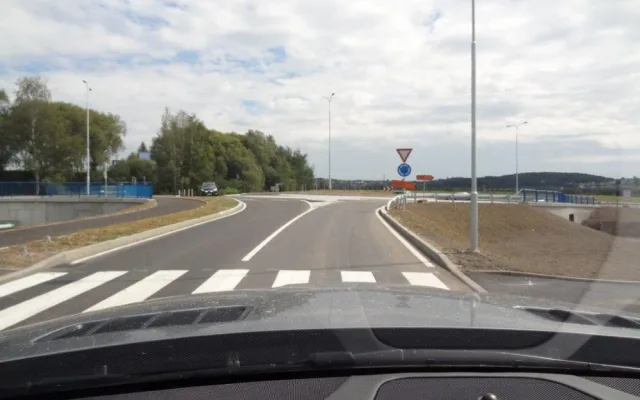 Turbo okružní křižovatka v Českých Budějovicích