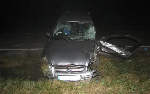 Fiat Stilo po strážce s protijedoucím peugeotem narazil ještě do stromu