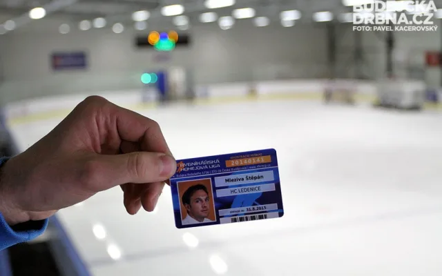 Registrační průkaz hráče Rybníkářské hokejové ligy
