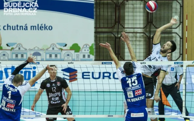 VK Jihostroj České Budějovice - VK Karbo Benátky nad Jizerou 3:0