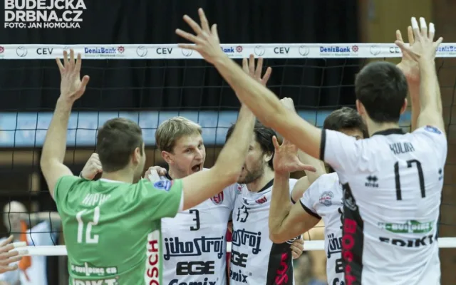 VK Jihostroj České Budějovice - Precura Antverpy 0:3