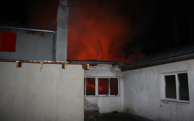 Požár truhlárny v Haklových Dvorech