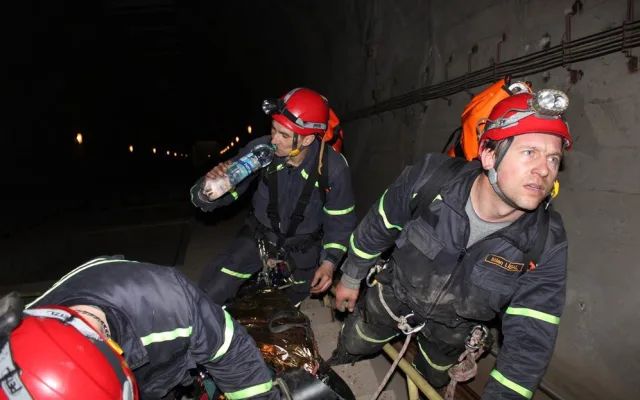 Taktické cvičení ve vodní elektrárně Lipno
