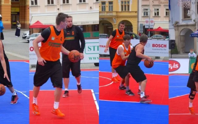 Basketbalová Chance 3x3 Tour 2015 na budějckém náměstí