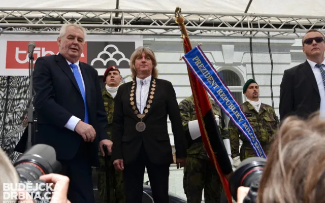 Prezident při návštěvě Tábora