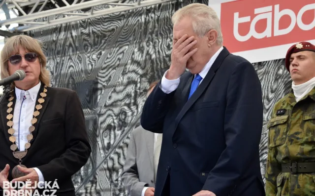 Prezident při návštěvě Tábora