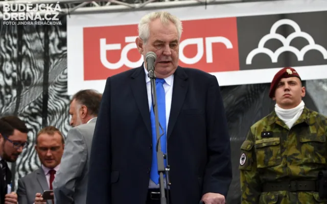 Prezident při návštěvě Tábora