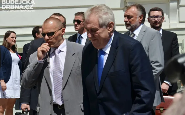 Prezident při návštěvě Tábora