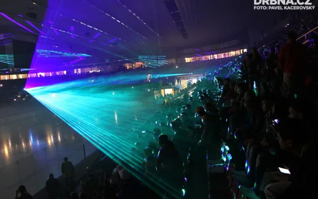 Efektní laser show před startem sezony na jihu Čech